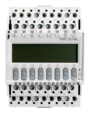LEDs indicate override status individually per point. Super Universal Modules (TXM1.8X and TXM1.8X-ML) The TXM1.8U and TXM1.