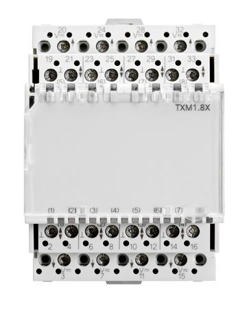 All Universal modules provide: AC supply voltage for peripheral devices such as valves and actuators Green LED status per I/O point that varies in intensity according to the voltage and current