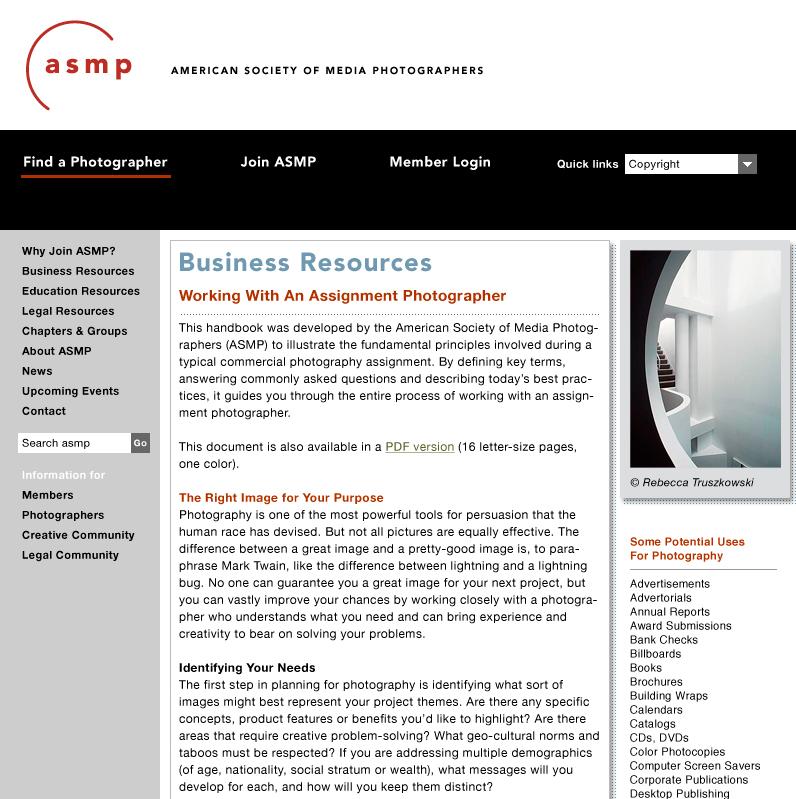 Page 10 Business Resources w/ Photo For Business Resources use One Column with Sidebar Template (see page 7) Member photo Background is gray (#cccccc) Photos have an absolute width of 150 pixels