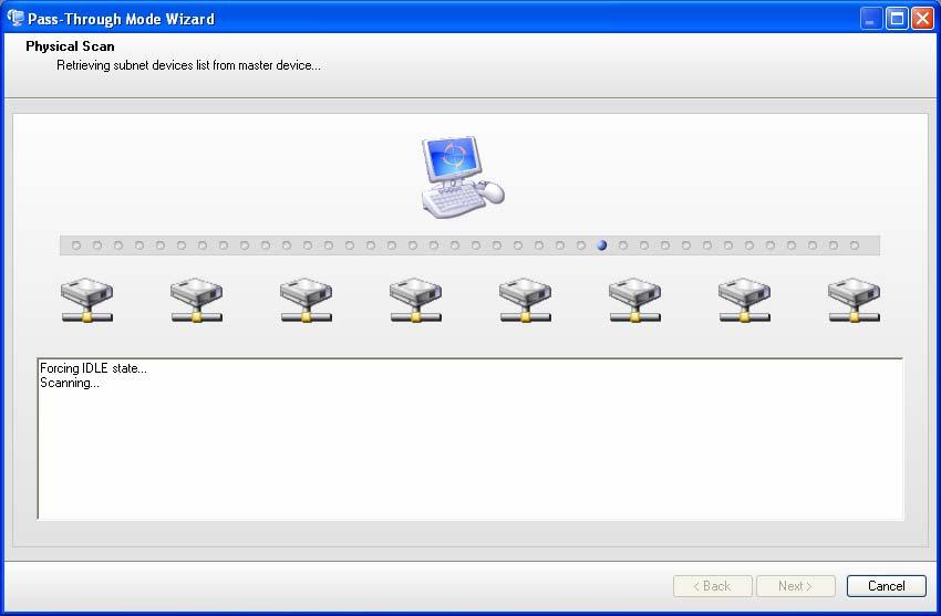 FX Tools Software Package FX CommPro N2 User s Guide 25 Figure 32: Scanning Progress Figure 33: Scanned Device Results 5. Click Next. The FX CommPro N2 main screen appears.