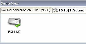 26 FX Tools Software Package FX CommPro N2 User s Guide Figure 34: Slave Device Added to the Device View 6.