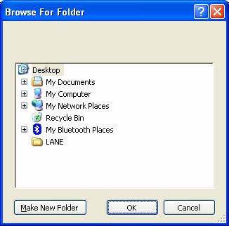 40 FX Tools Software Package FX CommPro N2 User s Guide Figure 56: Trend Upload Wizard 3. Enter the target folder name or click on the icon, and select the target folder (Figure 57).
