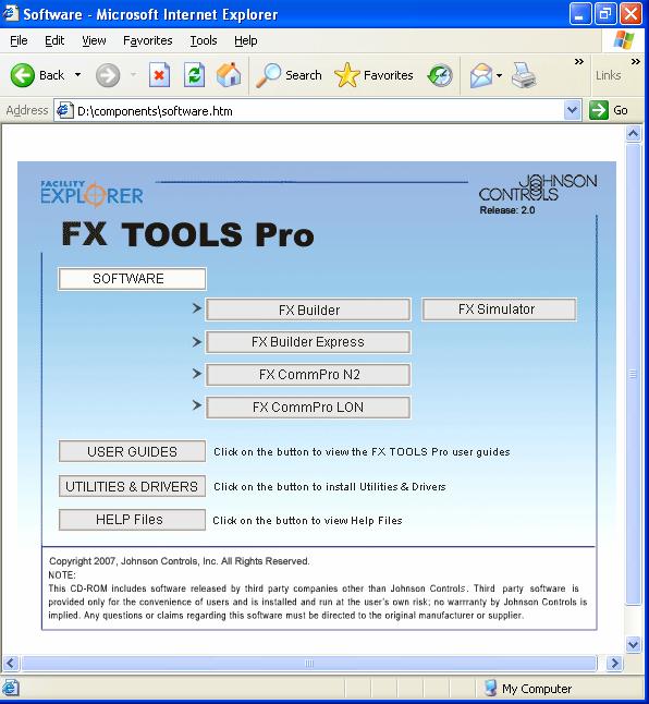FX Tools Software Package FX CommPro N2 User s Guide 5 Installing FX CommPro N2 To install FX CommPro N2: 1. Close all open programs. 2. Insert the FX Tools CD-ROM into the CD-ROM drive.
