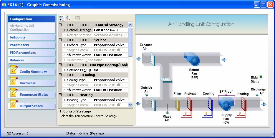 50 FX Tools Software Package FX CommPro N2 User s Guide Figure 72: Graphic Commissioning Performing a VAV Box Flow Test The Variable Air Volume (VAV) Box Flow Test is a feature available only for