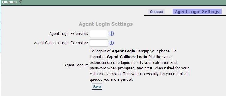 which voice menu should process the key press. * Agent Login Extension: Extension to be dialed for the Agents to Login to the Specific Queue.