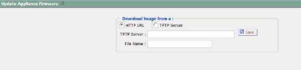 * TFTP server: TFTP server which include the update firmware * File Name: name of the new firmware,