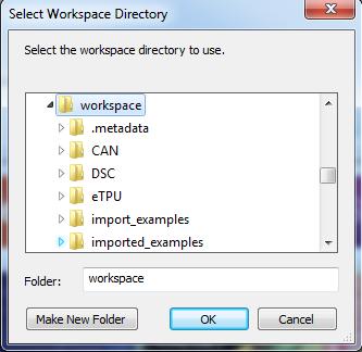 The Workspace Launcher dialog box appears. Figure 1: Workspace Launcher Dialog Box b) Click OK button to accept the default workspace.
