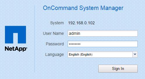 10 Figure 3-10: 11. Sign in with credentials: admin, and Netapp1!. 11 Figure 3-11: 12.