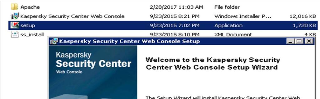 C.Cài đặt Webserver quản lý KSC 10 Ngoài việc quản lý chương trình KSC10 qua console, bạn còn có thể quản lý KSC qua