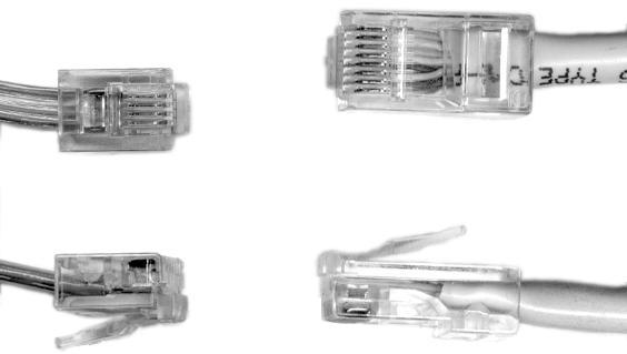 Implementing 10 x BaseT Requires at least two pairs of wires One for receiving and one for sending Cables use RJ-45 connectors RJ-11 for telephones The Telecommunications Industry