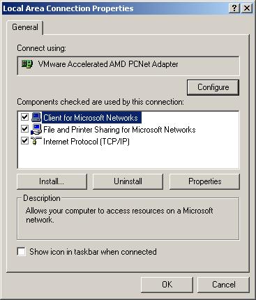 NetBEUI in Windows 2000 NetBEUI Windows 2000: Start Settings Network and Dial-up Connections Double-click the Local Area Connection