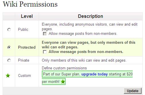 If you create a wiki, you will be set as the organizer. Member: a member will be able to edit pages and post to discussions. Guest: someone who is not a member of the wiki.