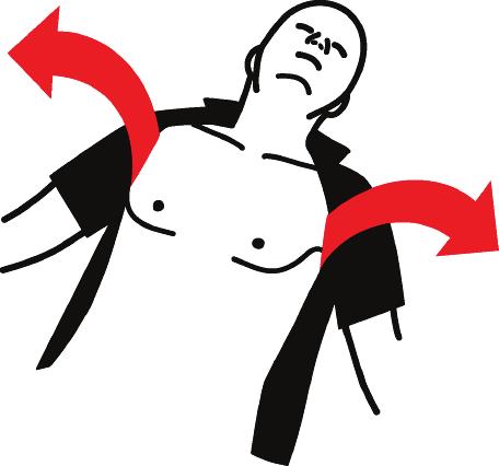 If in doubt, use the defibrillator. 3 Place the defibrillator near the patient and on the side next to you.