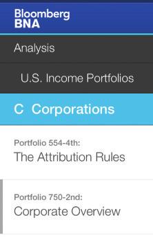 Income Portfolios Federal Excise Tax Navigator Estates, Gifts and Trusts Portfolios Federal Advisors Tax Practice