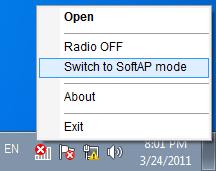 Chapter 5 AP Mode (For Windows 7 and Windows 8) In Soft AP mode, the adapter will work as an AP. This function is available in Windows7 and Windows 8.