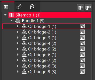 7.1. On the left-hand side, you will see a complete directory of all data within the project, clustered under three tabs: Project which contains sitemaps, bundles, setups, and links, Assets