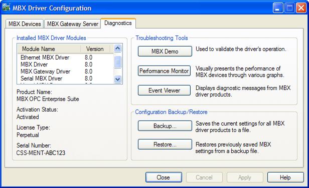 Event Viewer During startup and operation, the MBX drivers may detect problems or other significant events.