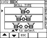 Table 1) A B C D E 1 Start Setup routine Press the bottom left menu key while this screen is displayed.