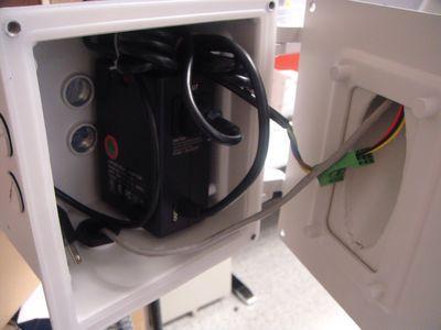 Step 8: If you are using a junction box, you may connect the cables inside the junction box, and store them