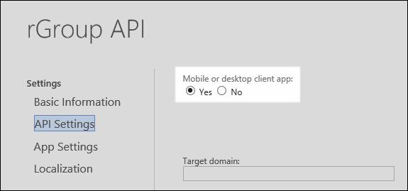 15. Switch back to your tab where you re configuring your Microsoft account settings. Click on the API Settings link. 16.