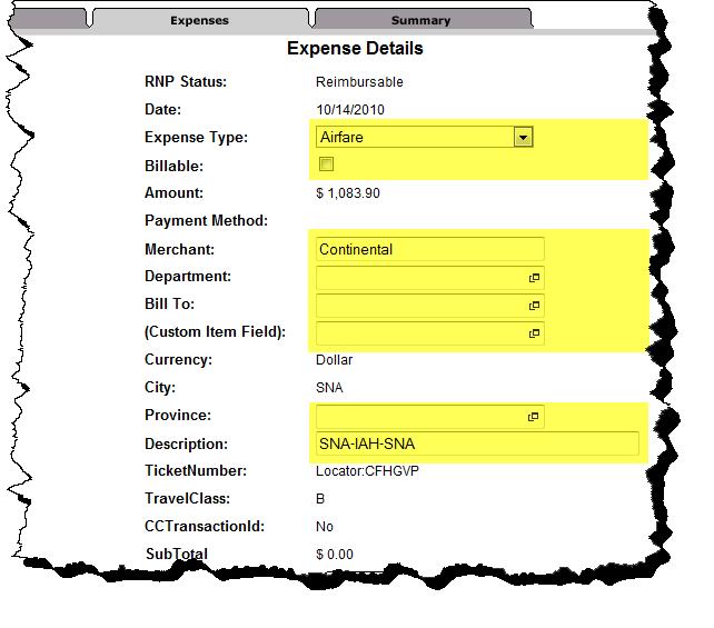 4. Accounting has the ability to edit some specific fields: Expense Type Billable checkbox Merchant Department Bill-To Item (CCI)