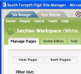 From the Site Manager, click on Tools at the top, and choose Files & Folders Organize your files by creating