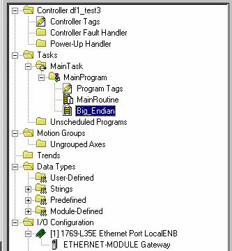 Which reads the input values does the swap byte order and places them into a new tag destination.