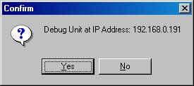 I/O Regs and confirm that you want to debug the I/O registers at IP address.