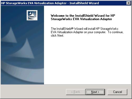 NOTE: HP EVA Virtualization Adapter must be installed on both the local site SRM server (protected site) and the remote site SRM server (recovery site). 1.