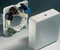 mounting Claw bracket can be snapped out Cover with snap lock Terminals: 5 x 2,5