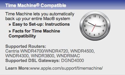 Time Machine Time Machine works on Mac computers only, and automatically backs up your computer to a USB hard drive connected to it. To back up a Mac: 1. Visit http://www.netgear.com/readyshare. 2.