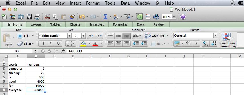 Selecting Cells In order to add data to your worksheet, you need to select cells. Selected cells have a thick line around them. There are many ways to select cells. The table below lists some of them.