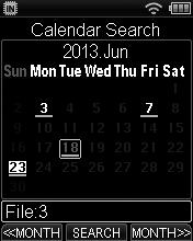 3 Calendar Search function 1 Press the HOME button to display the [Home] screen. 2 Press the 2, 3, 9 or 0 button to enter [Recorder] mode. 3 Press the `OK button.
