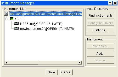Step 2. VEE Runtime I/O Name Configuration m IMPORTANT: You must complete the following steps for our software to communicate with your instruments.