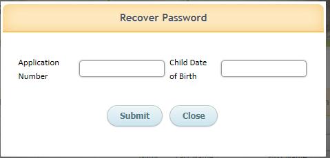 Recover Password If you forget password, select recover password.