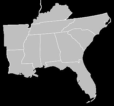 Southeast Regional Map Expansive Multi-modal Network Legend Charleston Trade Center, Charleston MSA, South Carolina Capital Cities Metropolitan Markets Memphis Lexington