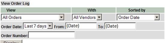 ORDER STATUS After placing an order on the IntraMall, you may track your order via your Order Log.