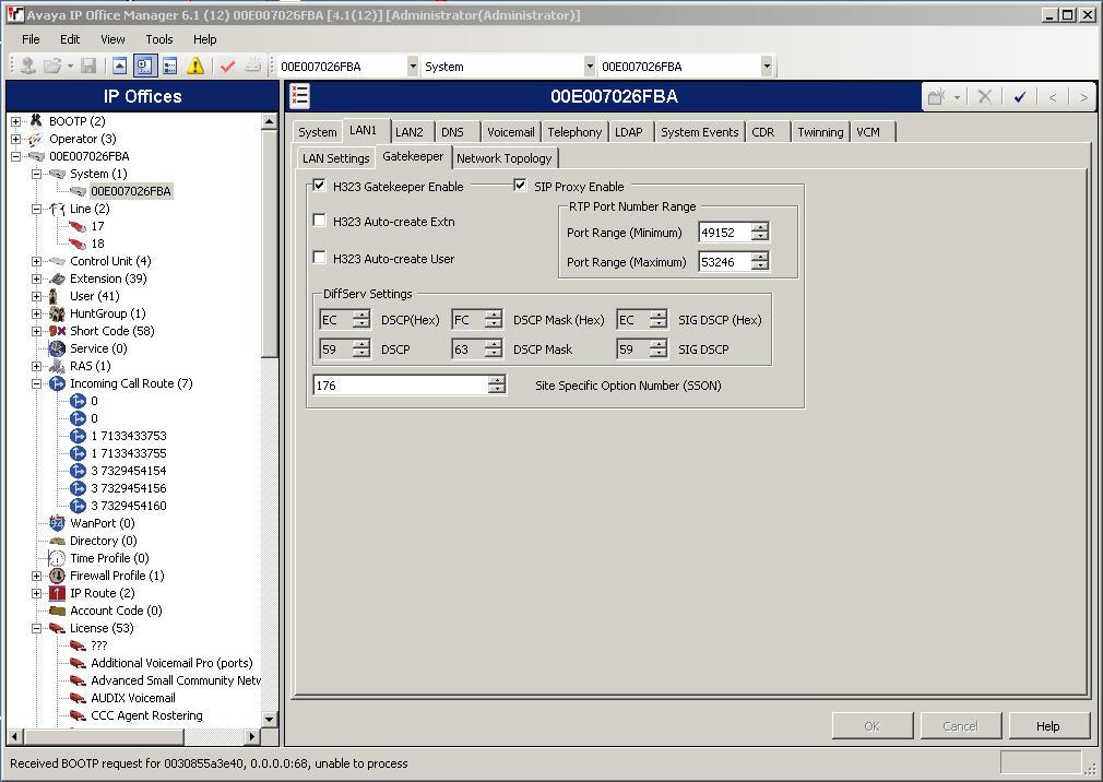 2. Enable SIP Proxy Functionality. Select System in the left panel.