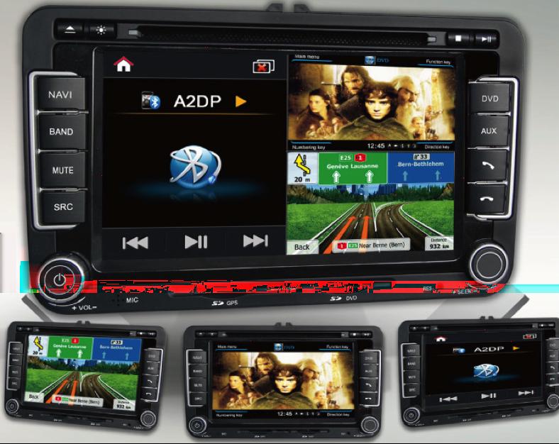 - 3 - Zone (Ability to listen to music or the radio at the same time as the GPS and use the DVD / SD / USB