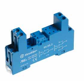 95 Series - Socket overview for 40 series relays 40 95.05 See page 12 Module Socket Relay Description Mounting ccessories 99.02 95.03 40.