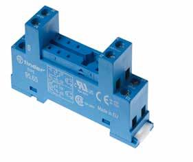 52 --Bottom terminals - Coil --Jumper link --Timer modules --Plastic retaining and release clip 95.85.3 See page 13 Module Socket Relay Description Mounting ccessories 99.80 95.83.3 40.
