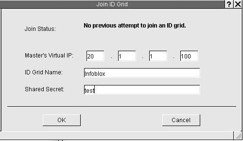 6. In the Join ID Grid popup that appears, set Master s Virtual IP to the virtual IP address of the HA Pair as depicted in Figure 2 