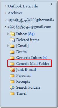 sort of items Folder will contain from Folder contains options.