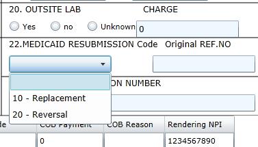 After you choose Replacement or Reversal, enter the original claim number in the Original REF. NO field. This will tell the MCO which claim you re replacing or reversing.