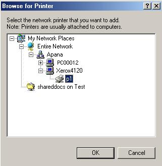 Open your Printers folder, and start the Add Printer Wizard and click Next to continue. 2. When prompted, select Network Printer. 3.