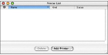 Macintosh OS X If using LPR printing, you need to ensure the Print Server has a valid IP address before configuring your Mac as