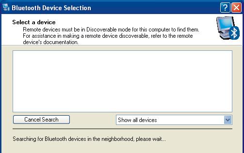 Option 1.) Search and configure a Bluetooth Device now. To search and configure device(s) click ----OR---- Option 2.