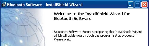 Briefing Note: Please do not insert USB Bluetooth Adaptor before installation of software. Screenshots have been taken in Windows XP, and will slightly differ to Windows ME or Windows 98SE.