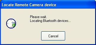 Activate Bluetooth on the Remote Camera and click the Camera
