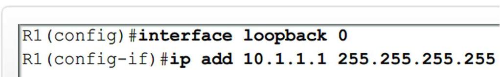 117 Basic OSPF Configuration OSPF Router ID o Router ID & Loopback addresses - Highest loopback address will be used as router ID if router-id command isn t used - Advantage of using loopback address